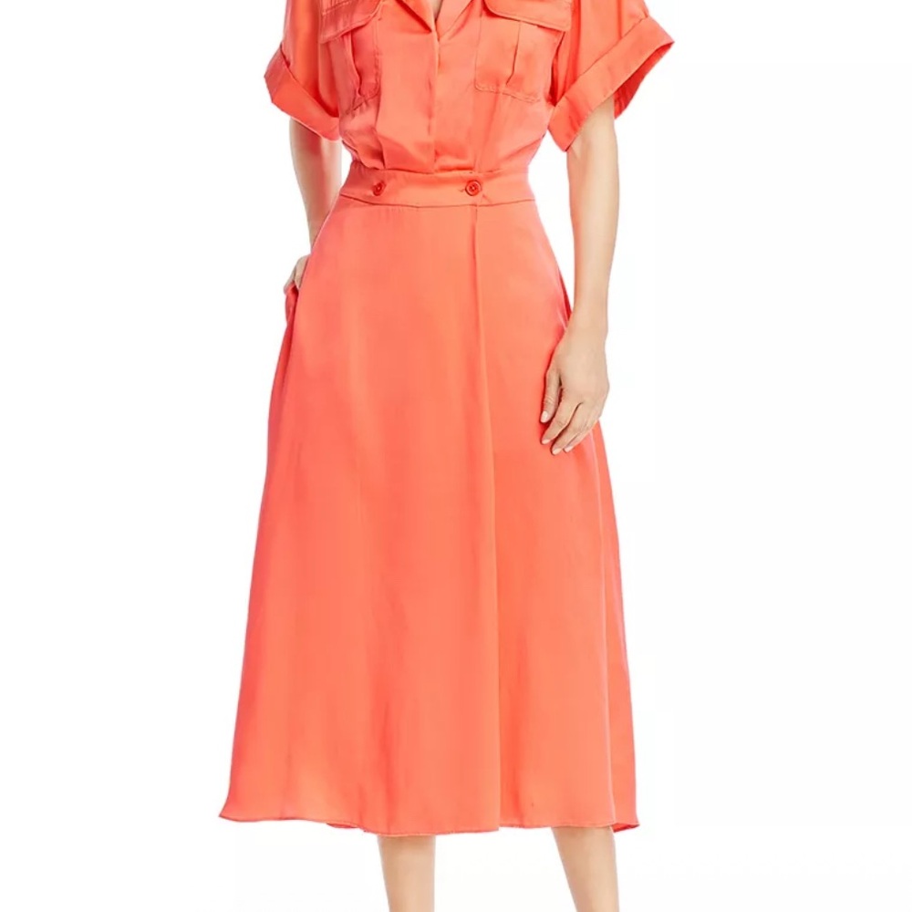 Equipment’Orlenna’ Coral Midi Dress NWT